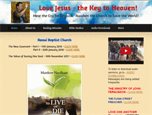 Tablet Screenshot of evangelistmatthew.com